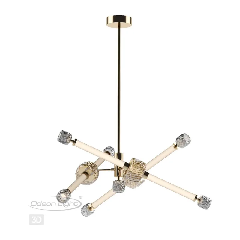5426/54CL L-VISION ODL_EX24 000 золотой/белый/дымчатый/коньячный/металл/стекло/акрил Люстра LED 54W 3000K KLIFF 4