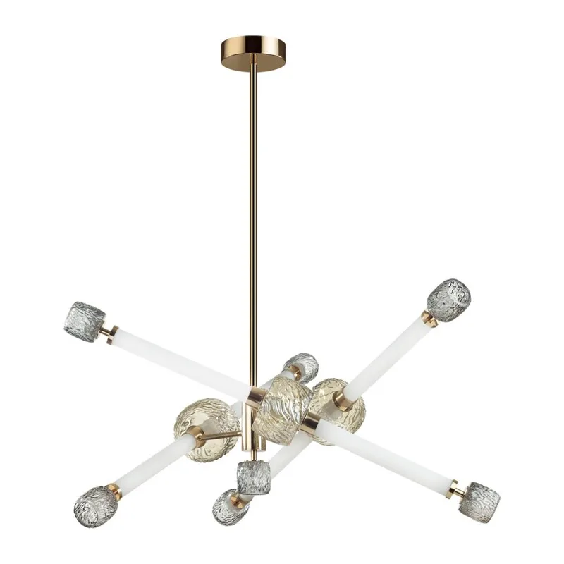 5426/54CL L-VISION ODL_EX24 000 золотой/белый/дымчатый/коньячный/металл/стекло/акрил Люстра LED 54W 3000K KLIFF
