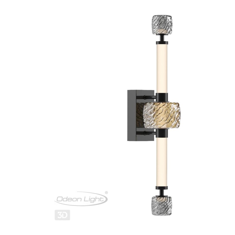 5427/28WL L-VISION ODL_EX24 000 черный хром/белый/дымчатый/коньячный/металл/стекло/акрил Бра LED 28W 3000K KLIFF 2