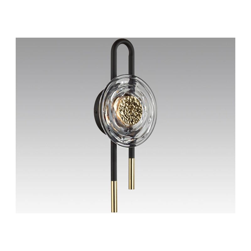 5407/6WL MODERN ODL_EX24 101 черный/золотой/металл/стекло Бра LED 6W 3000K 688Лм MAGNET 4
