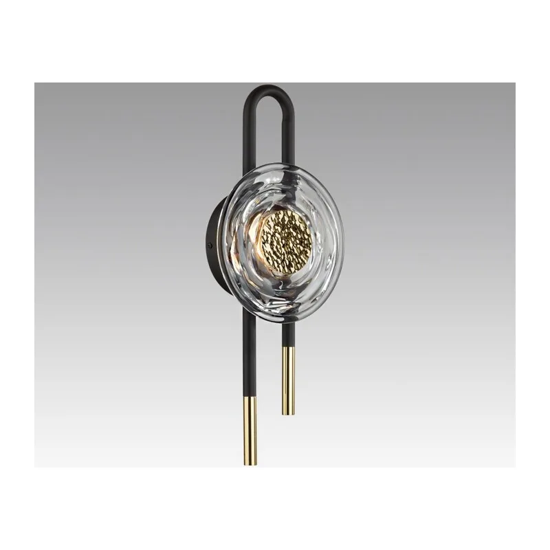 5407/6WL MODERN ODL_EX24 101 черный/золотой/металл/стекло Бра LED 6W 3000K 688Лм MAGNET 2