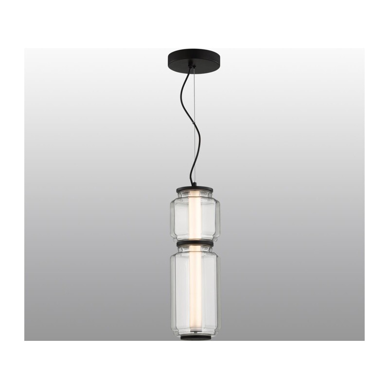 5409/20L HIGHTECH ODL_EX24 105 черный/прозрачный/металл/стекло/акрил Подвес LED 20W 3000K 1480Лм JAM 3
