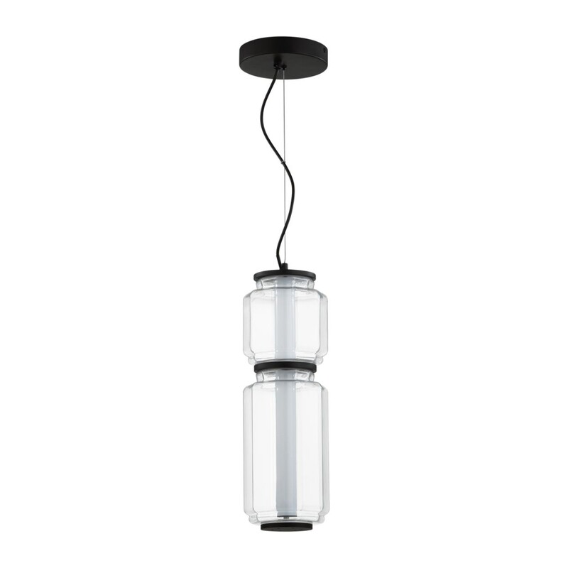 5409/20L HIGHTECH ODL_EX24 105 черный/прозрачный/металл/стекло/акрил Подвес LED 20W 3000K 1480Лм JAM 4