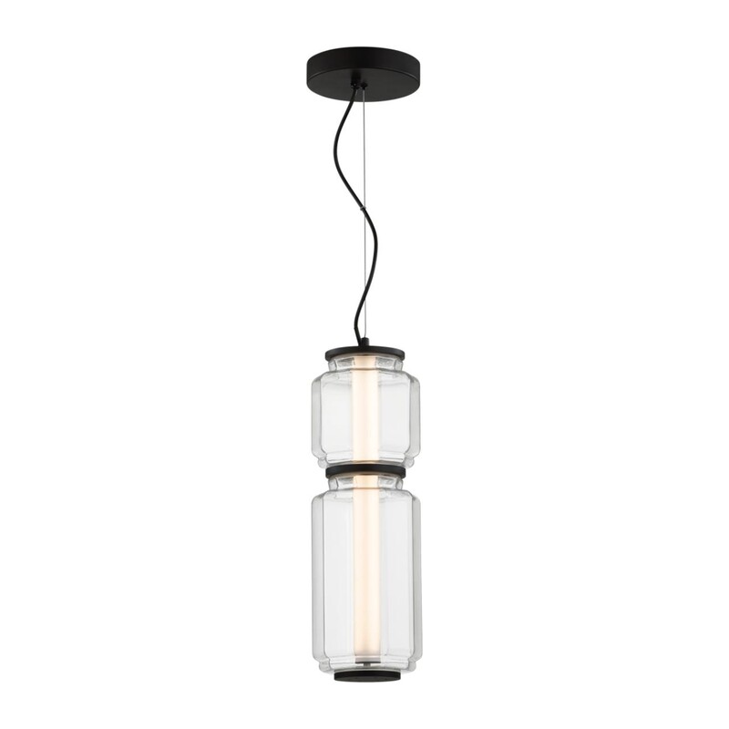 5409/20L HIGHTECH ODL_EX24 105 черный/прозрачный/металл/стекло/акрил Подвес LED 20W 3000K 1480Лм JAM