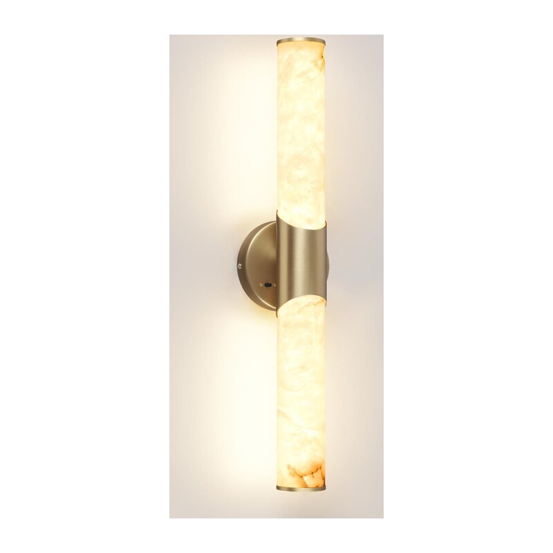6672/12WL L-VISION ODL24 199 Настенный светильник латунь/металл/алебастр IP20 LED 12W 540Лм 3000K/4000K MARBELLA