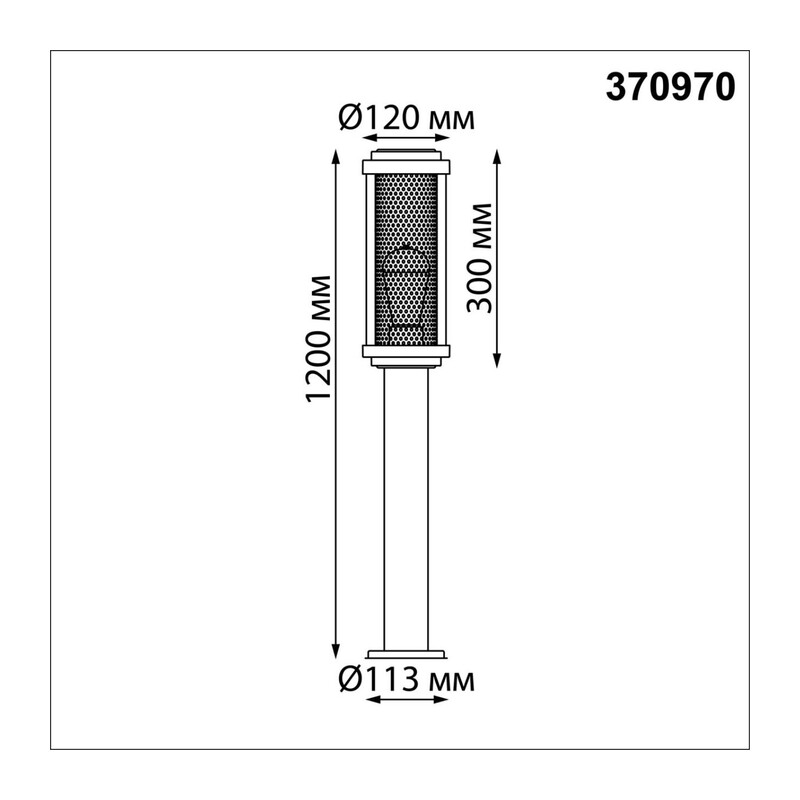 370970 STREET NT24 674 черный Светильник ландшафтный IP54 E27 max 25W 220-240V MATRIX 3
