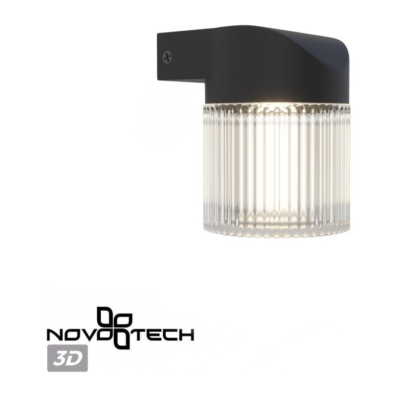 359291 STREET NT24 720 черный Светильник ландшафтный настенный IP65 LED 7W 4000K 175-265V ESTIMA 2
