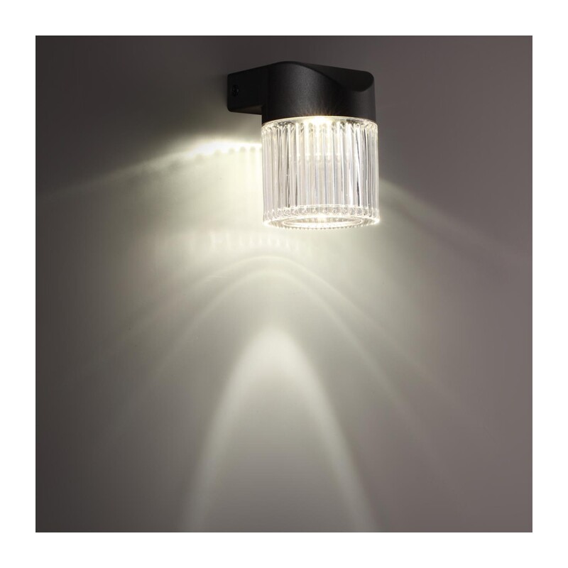 359291 STREET NT24 720 черный Светильник ландшафтный настенный IP65 LED 7W 4000K 175-265V ESTIMA