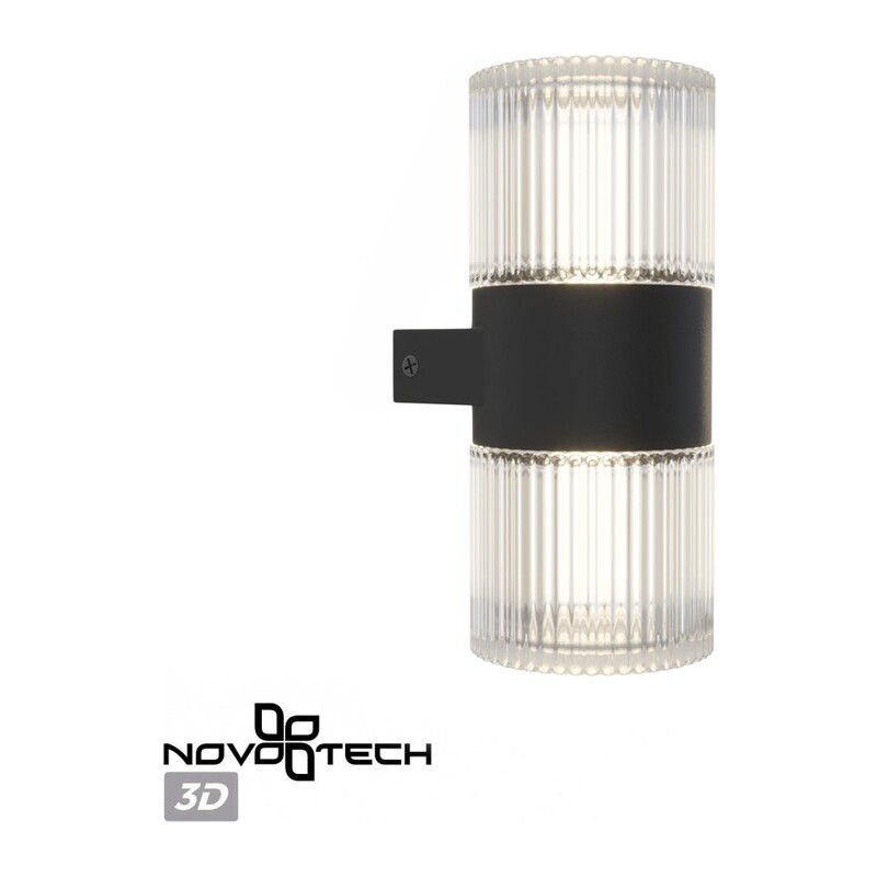 359292 STREET NT24 720 черный Светильник ландшафтный настенный IP65 LED 14W 4000K 175-265V ESTIMA 2