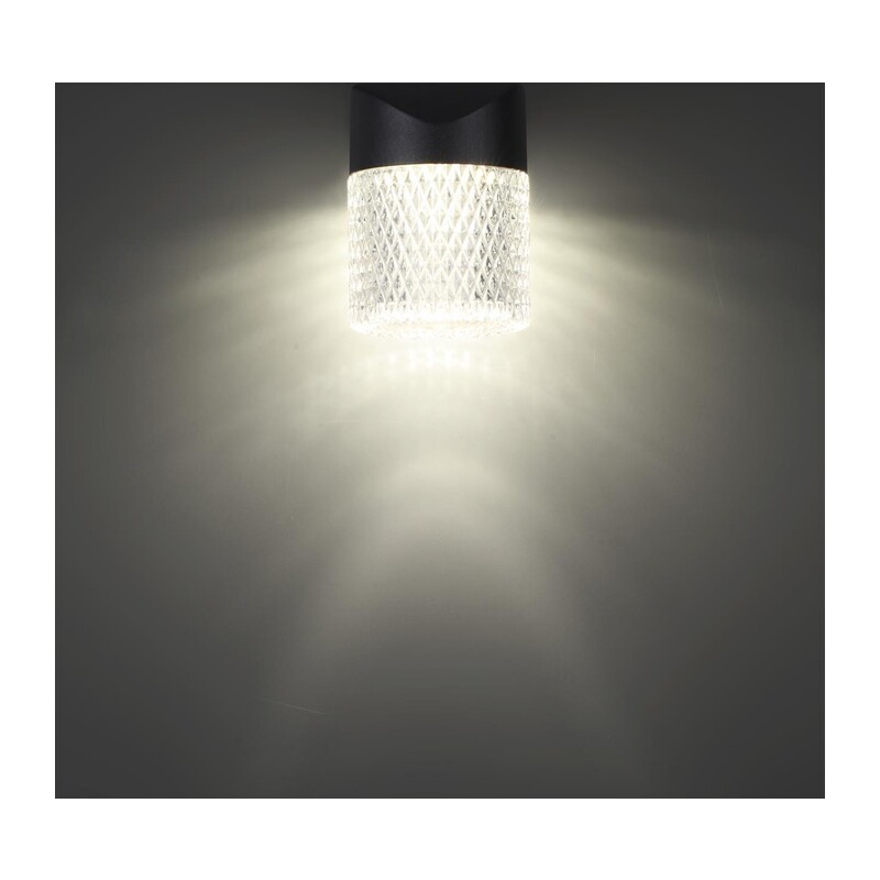 359293 STREET NT24 722 черный Светильник ландшафтный настенный IP65 LED 7W 4000K 175-265V ESTIMA