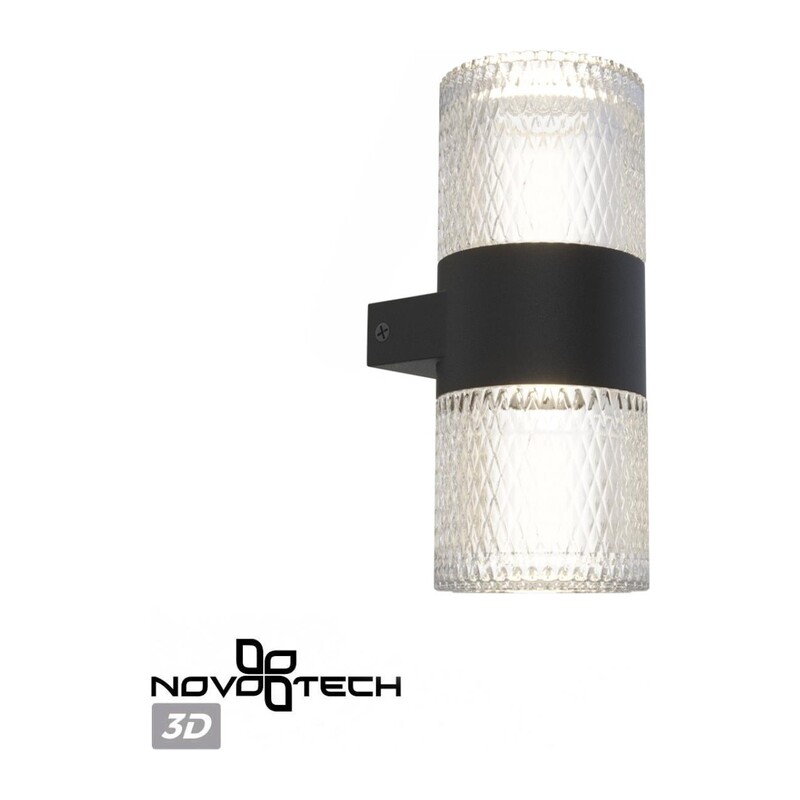 359294 STREET NT24 722 черный Светильник ландшафтный настенный IP65 LED 14W 4000K  175-265V ESTIMA 2