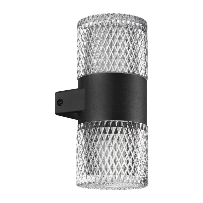 359294 STREET NT24 722 черный Светильник ландшафтный настенный IP65 LED 14W 4000K  175-265V ESTIMA
