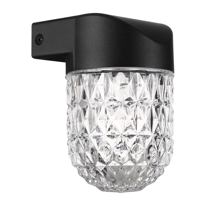 359295 STREET NT24 724 черный Светильник ландшафтный настенный IP65 LED 7W 4000K 175-265V ESTIMA 3