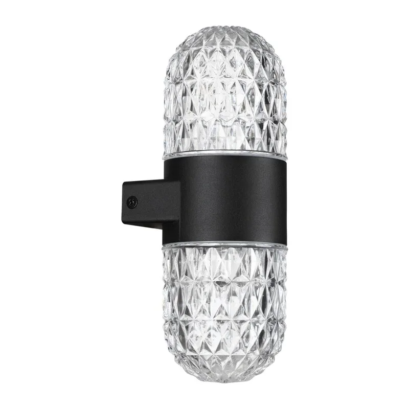 359296 STREET NT24 724 черный Светильник ландшафтный настенный IP65 LED 14W 4000K 175-265V ESTIMA