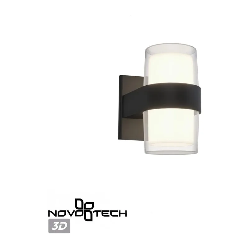 359298 STREET NT24 774 черный Светильник ландшафтный настенный IP65 LED 16W 4000K 175-265V OPAL 5