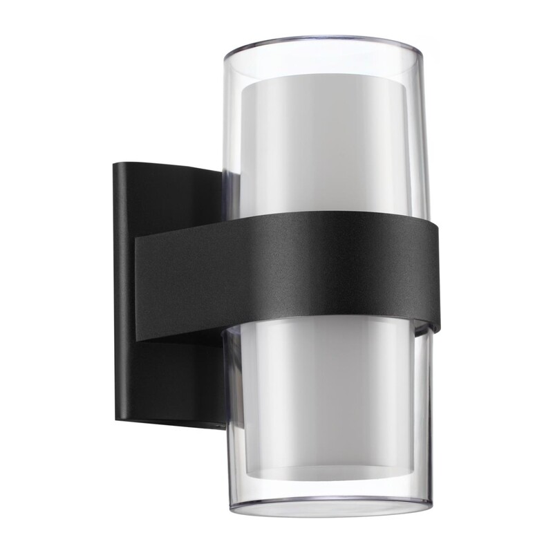 359298 STREET NT24 774 черный Светильник ландшафтный настенный IP65 LED 16W 4000K 175-265V OPAL 4