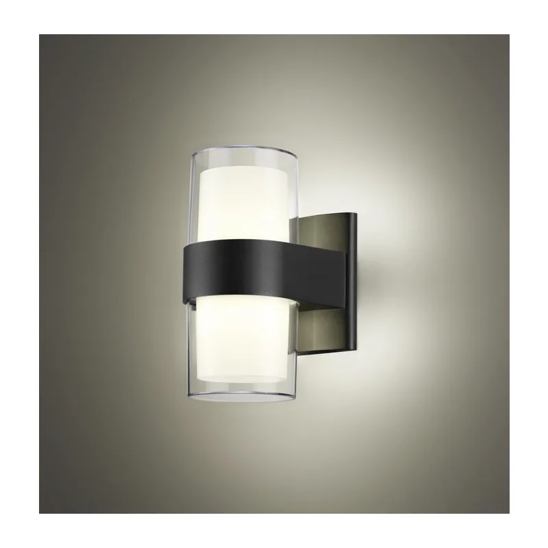 359298 STREET NT24 774 черный Светильник ландшафтный настенный IP65 LED 16W 4000K 175-265V OPAL 3