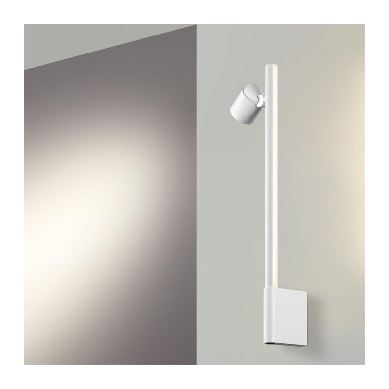 359312 OVER NT24 354 белый Светильник настенный диммируемый (выключатель) IP20 LED 7W+7W 4000K 220-240V FERMO
