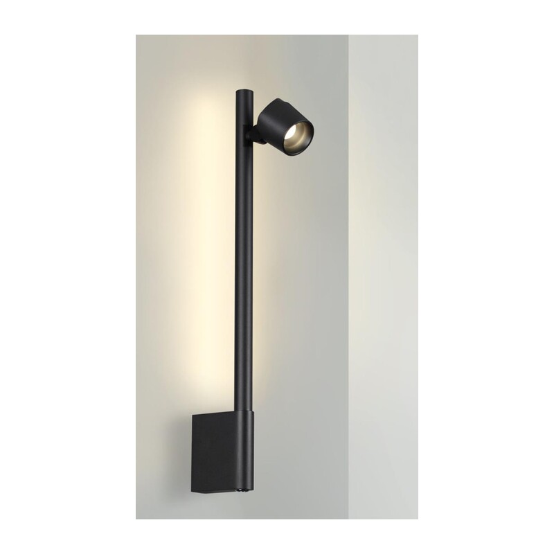 359313 OVER NT24 354 черный Светильник настенный диммируемый (выключатель) IP20 LED 7W+7W 4000K 220-240V FERMO 5