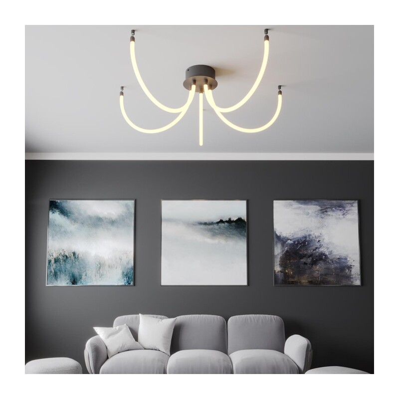 359326 KONST NT24 082 черный Светильник светодиодный IP20 LED 3000K 14W 170-265V 1360Лм RAMO 7