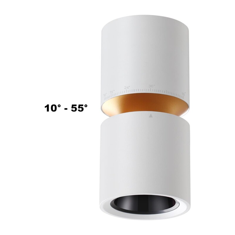 359337 OVER NT24 370 белый Светильник накладной светодиодный IP20 LED 10W/3W 3000K 1090Лм 170-265V ARISTO 6