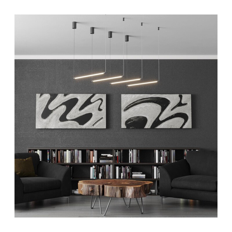 359346 KONST NT24 056 черный Светильник линейный светодиодный IP20 LED 12W 170-265V 4000K 960Лм VITZ 7