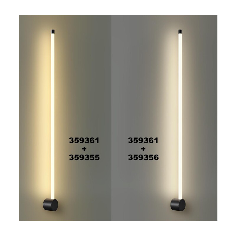 359356 KONST NT24 058 черный Светильник линейный светодиодный IP20 LED 15W 170-265V 4000K 1280Лм VITZ