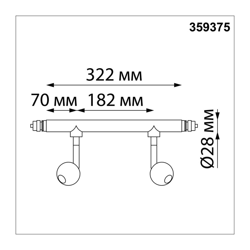 359375 KONST NT24 046 черный Светильник диммир. со сменой цв. температ. (управл. - пульт ДУ или прилож. Smart Life) IP20 LED 14W 48V 3000-6000К GLAT 4