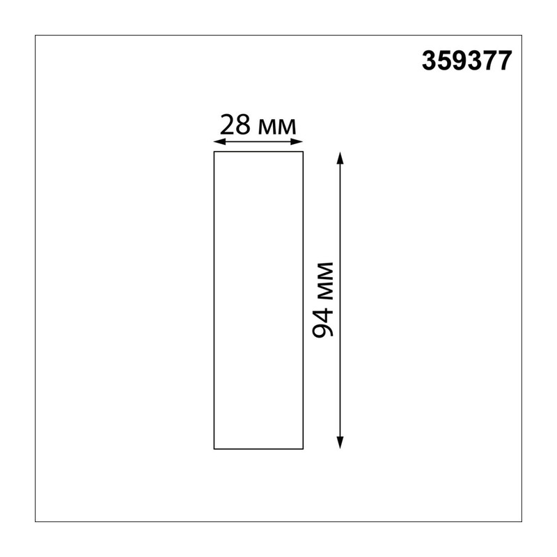 359377 KONST NT24 048 черный Соединитель прямой IP20 48V GLAT 3