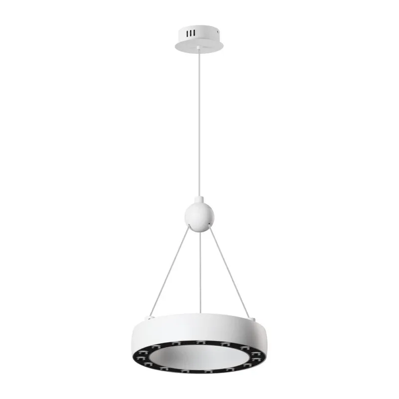 359395 OVER NT24 278 белый Светильник подвесной светодиодный, длина провода 2м IP20 LED 12W вниз/5W вверх 220V 1360Лм 3000K TURN