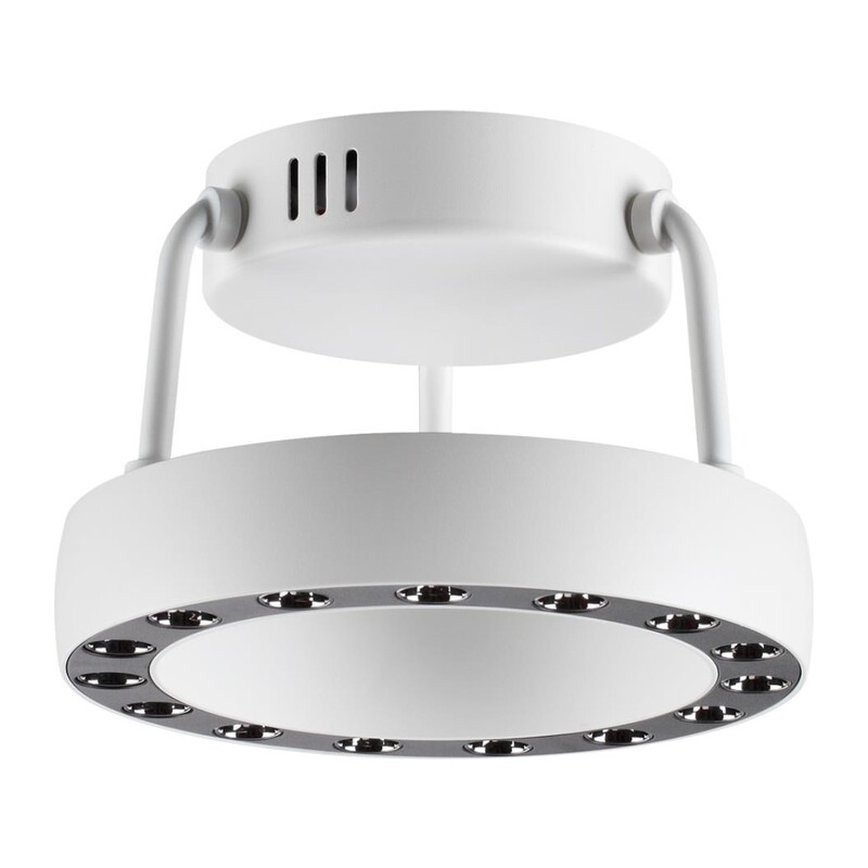 359397 OVER NT24 278 белый Светильник накладной светодиодный IP20 LED 12W вниз/5W вверх 220V 1360Лм 3000K TURN 5