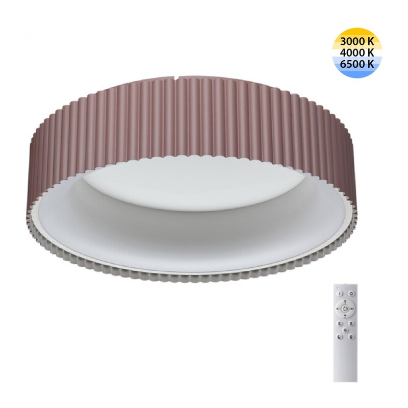 7714/56L AVRA LED SN 574 Светильник металл/акрил/белый/мокко LED 56Вт 3000-6500К D460 IP20 пульт ДУ SHARMEL