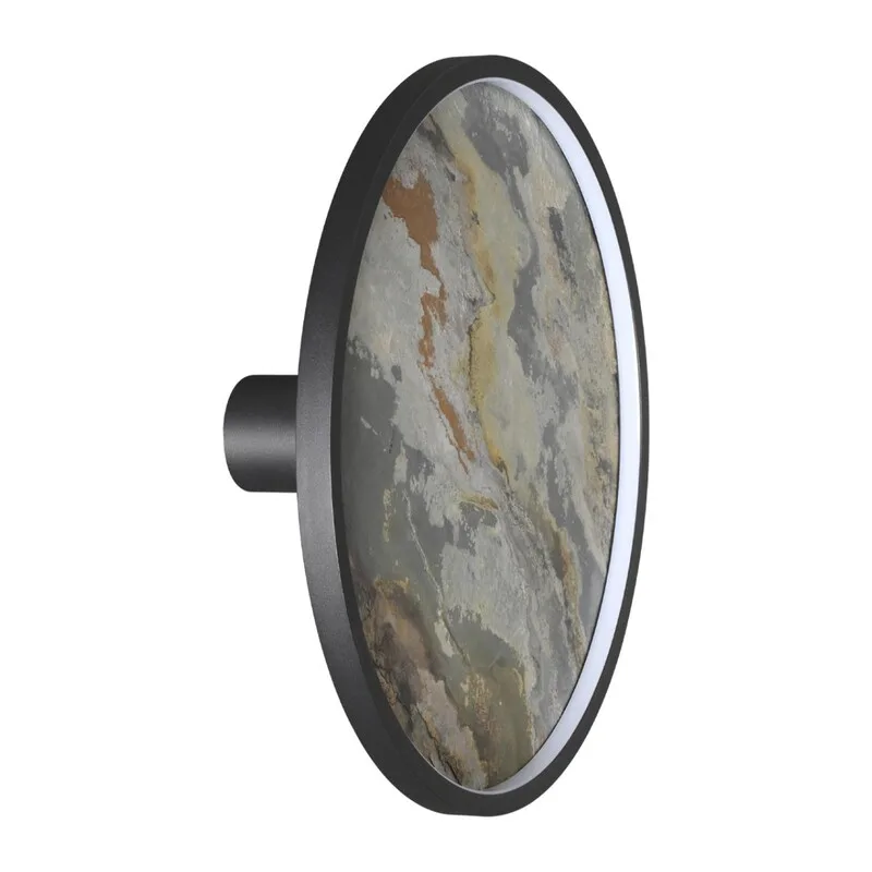 5078/35L L-VISION ODL24 000 черн./серо-беж./металл/натур.камень/акрил Настен.-потолочн.cветильн. LED 35W 3000K STOFLAKE 3