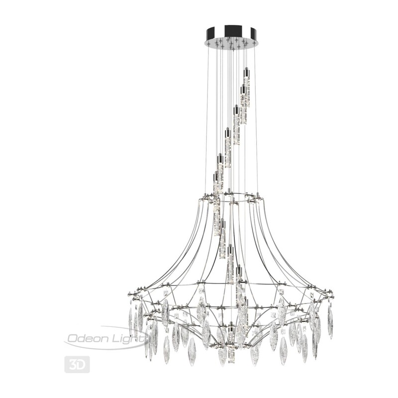 6699/51L CLASSIC ODL_EX25 067 Люстра хром/металл/хрусталь IP20 LED 51W 4000K FLAMENCO 2