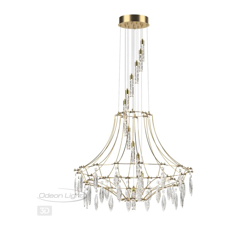 7000/51L CLASSIC ODL_EX25 067 Люстра золото/металл/хрусталь IP20 LED 51W 4000K FLAMENCO 2