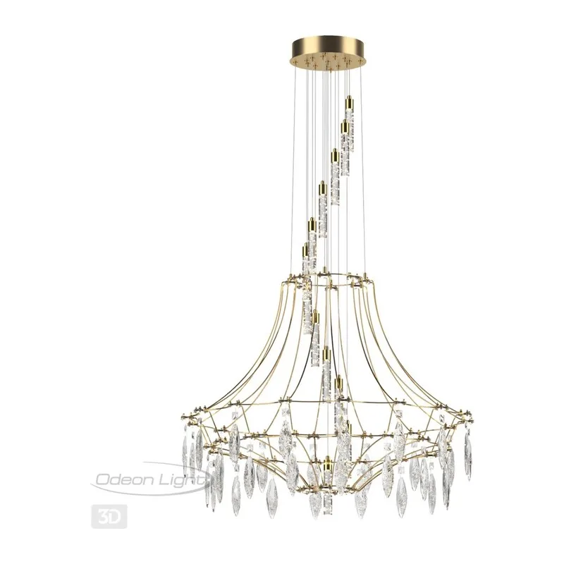 7000/51L CLASSIC ODL_EX25 067 Люстра золото/металл/хрусталь IP20 LED 51W 4000K FLAMENCO 5