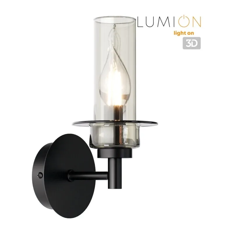 6555/1W CLASSI LN26 100 черный/дымчатый/металл/стекло Бра E14 1*40W 220V MADONNA 2