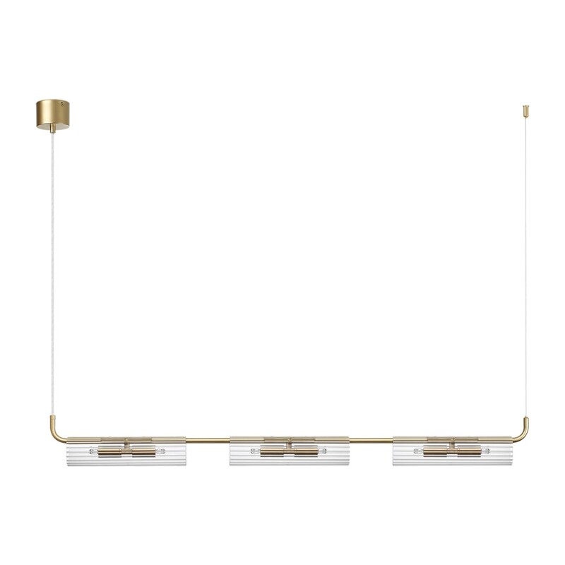 6560/6 SUSPENTIONI LN26 282 золотой/прозрачный/металл/стекло Подвес G9 6*20W 220V TORONTO 4