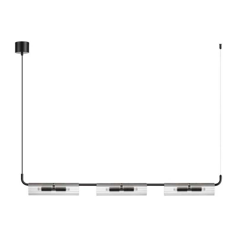 6561/6 SUSPENTIONI LN26 284  черный/прозрачный/металл/стекло Подвес G9 6*20W 220V TORONTO