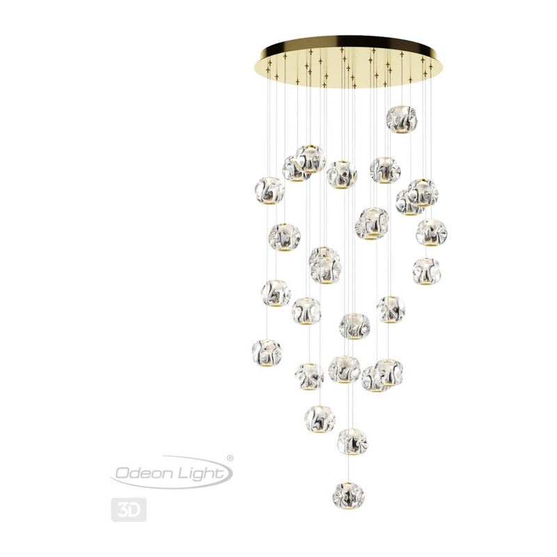 5085/120L L-VISION ODL25 563 золото/прозрачный/металл/акрил Люстра каскадная LED 120W 4000K 5500Лм JEMSTONE 2
