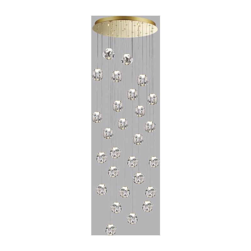 5085/120L L-VISION ODL25 563 золото/прозрачный/металл/акрил Люстра каскадная LED 120W 4000K 5500Лм JEMSTONE 4
