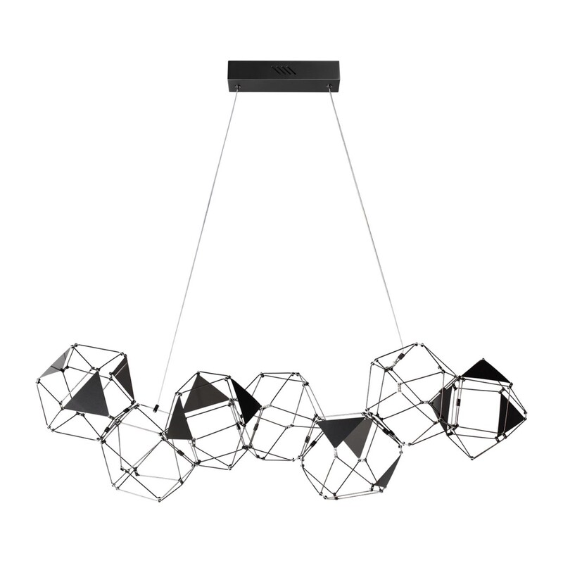 5087/32L L-VISION ODL25 293 черный хром/металл Люстра LED 32W 4000K 1900Лм TRELLIS 6