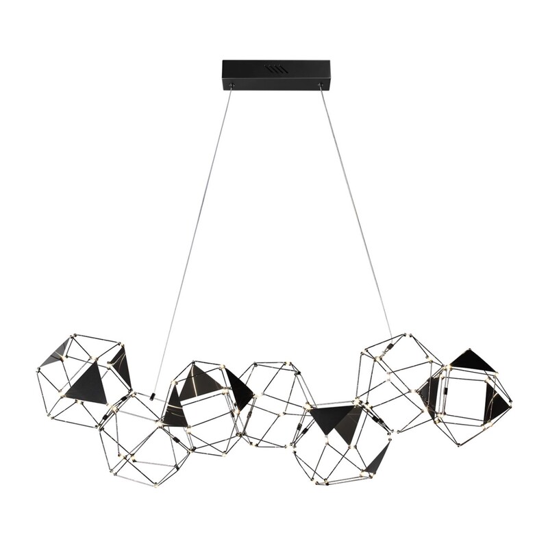 5087/32L L-VISION ODL25 293 черный хром/металл Люстра LED 32W 4000K 1900Лм TRELLIS