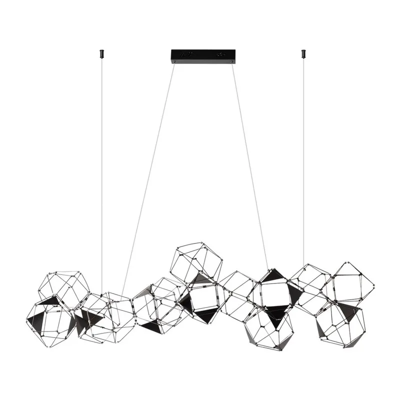 5087/64L L-VISION ODL25 293 черный хром/металл Люстра LED 64W 4000K 3800Лм TRELLIS