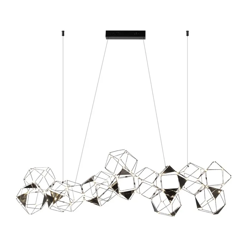 5087/64L L-VISION ODL25 293 черный хром/металл Люстра LED 64W 4000K 3800Лм TRELLIS 2