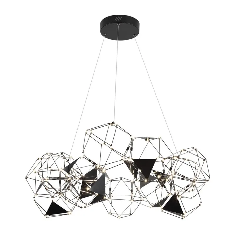 5087/56L L-VISION ODL25 293 черный хром/металл Люстра LED 56W 4000K 3360Лм TRELLIS