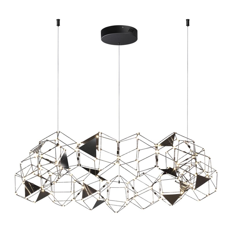 5087/68L L-VISION ODL25 293 черный хром/металл Люстра LED 68W 4000K 3740Лм TRELLIS