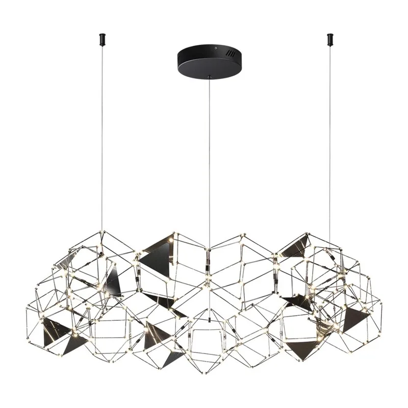 5087/68L L-VISION ODL25 293 черный хром/металл Люстра LED 68W 4000K 3740Лм TRELLIS