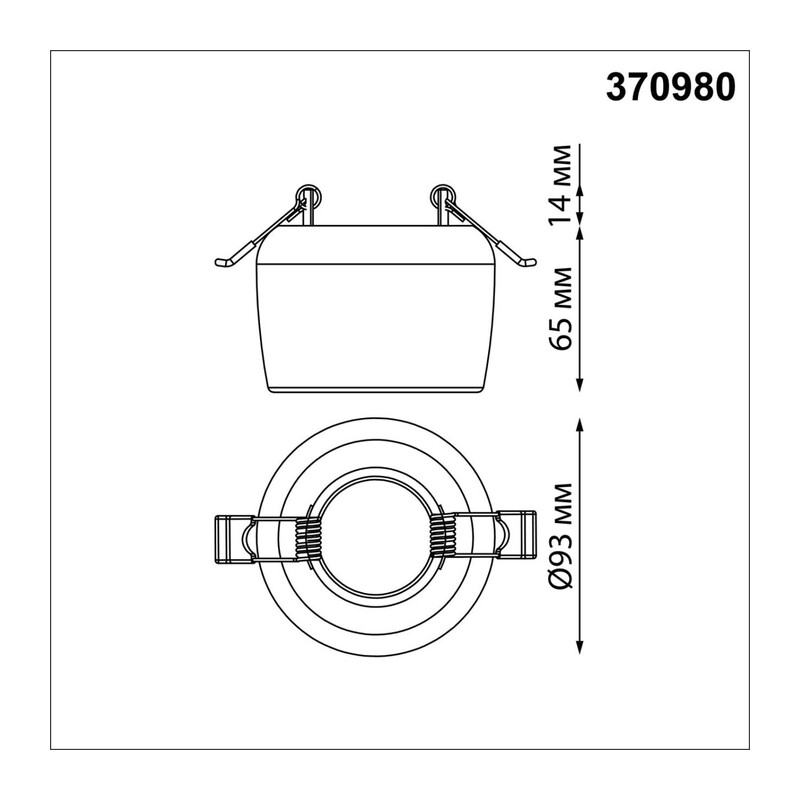 370980 SPOT NT24 618 белый гипс Светильник встраиваемый IP20 GU10 50W 220V YESO 4