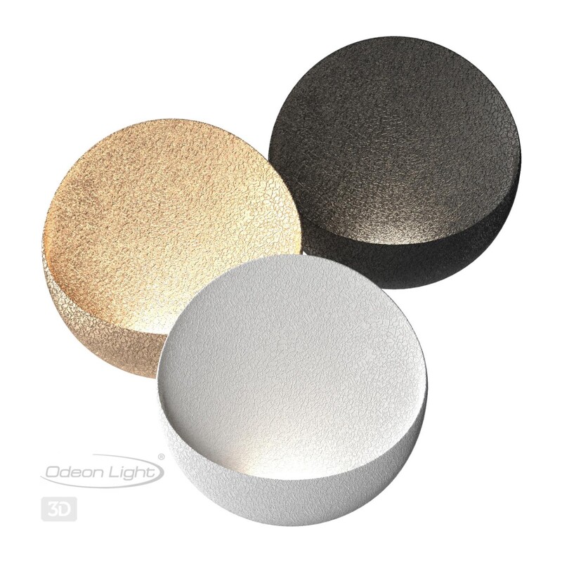 7003/7WL HIGHTECH ODL25 297 Настенный светильник черный ice crack/акрил IP44 LED 7W 231Лм 3000K CRI > 90 VELA 3